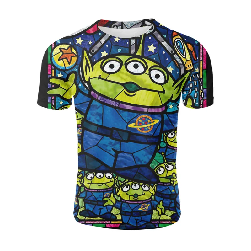 

YELITE Toy Story Cute Alien Art 3D t shirt Men tshirt Summer Anime T-Shirt Short Sleeve Tees O-neck Tops Drop Ship