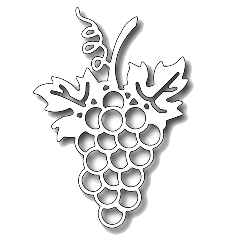 

Grape Bunch Frame Metal Cutting Dies DIY Decorative Embossing Scrapbooking Craft Create Greeting Card Stencil dies cut 2018 New