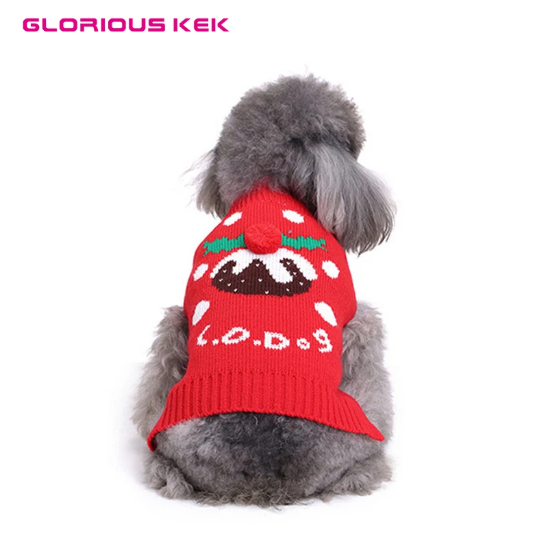 Christmas Dog Sweaters Winter Warm Dog Coat Small Dogs Holiday Sweaters