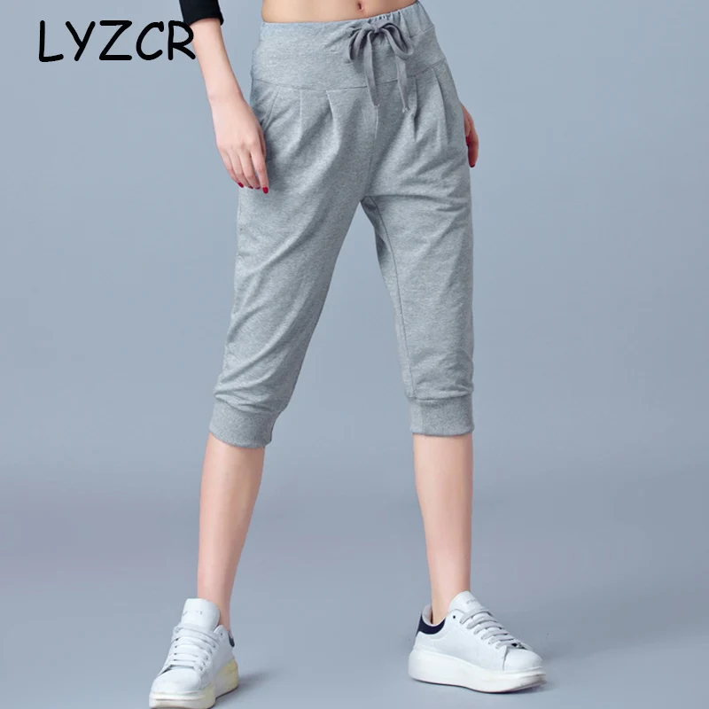 High Waist Stretch Women Capris Harem Pants Summer Knee Length 5XL 6xl Plus Size Pants For Women Loose Women‘s Pants Trousers High Waist Stretch Women Capris Harem Pants Summer Knee Length 5XL 6xl Plus Size Pants For Women Loose Women‘s Pants Trousers