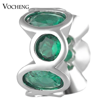 

20PCS/lot Wholesale Copper Beads Charms Luxury with CZ Stone 7 Colors Jewelry Findings Vn-1705*20