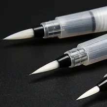 Многоразовая ручка для фонтана для воды, 3 шт./компл., Мягкая головка для воды, Цветная кисть для воды, Водорастворимая цветная свинцовая однотонная кисть для краски, ручка-закладка