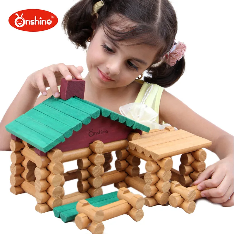

Onshine Baby Toys Birthday Gift Wooden Tree Haus 90Pcs Building Blocks House Wooden Toys General Store Treehaus Lumber Forest