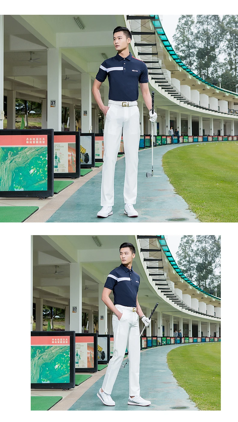 T-shirt de Golfe Dos Homens de Verão
