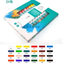 Winsor Ньютон тонкой акриловой Цвет Набор 24 Цвета краски профессиональный художник 10 мл трубки