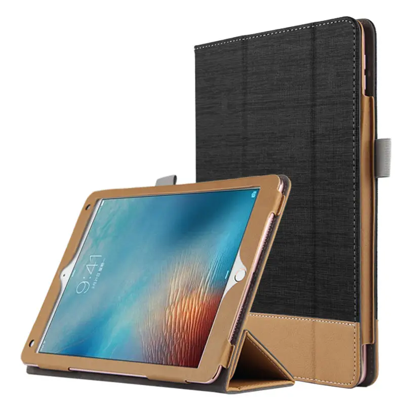 Для Apple iPad Pro 9,7 2016 A1673 A1674 A1675 Pro9.7 9,7 ''чехол в деловом стиле Лоскутная искусственная кожа откидная крышка устойчивый планшетный чехол + пленка