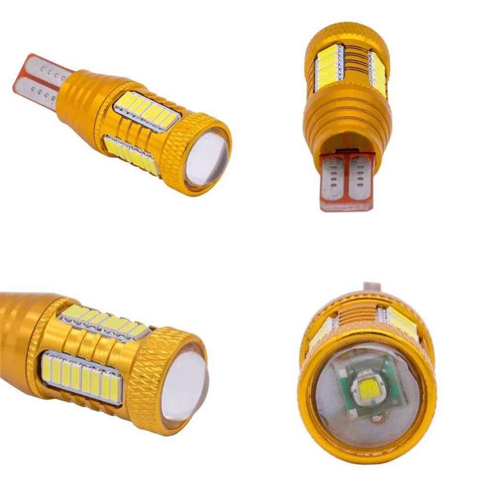 2 * Super White T15 W16W 32 SMD 4014 светодиодный чип для объектива автомобиля Canbus без ошибок