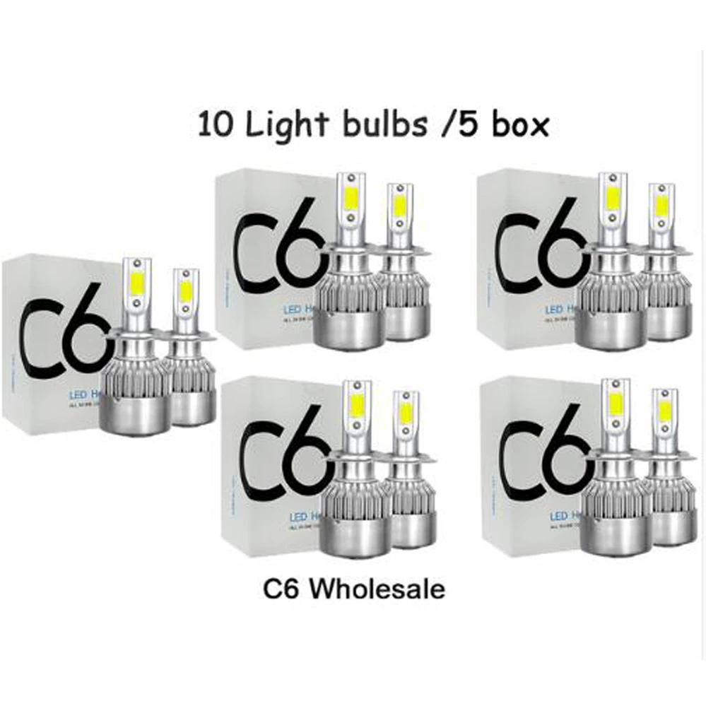 C6 880 881 H7 светодиодный H4 автомобильные Противотуманные фары лампы H27 HB4 HB3 9012 9006 H3 H1 H11 H8 H9 H13 светодиодный свет для автомобиля 12V головного света