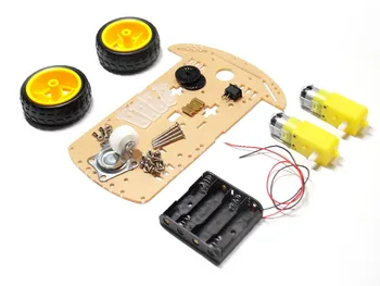 

New Motor Smart Robot Car Chassis Kit Speed Encoder Battery Box 2WD
