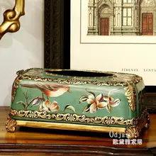 Европейский пасторальный креативный американский кантри коробка для салфеток из полимера лоток насосная коробка для салфеток аксессуары для дома свадебный подарок