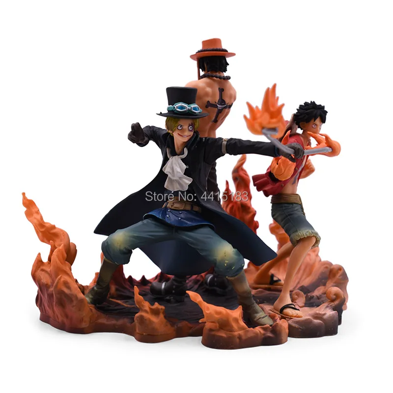 3 вида стилей Аниме one piece Luffy Sabo Portgas. D. Ace ПВХ фигурка куклы Коллекционная модель игрушки для детей Рождественский подарок для детей