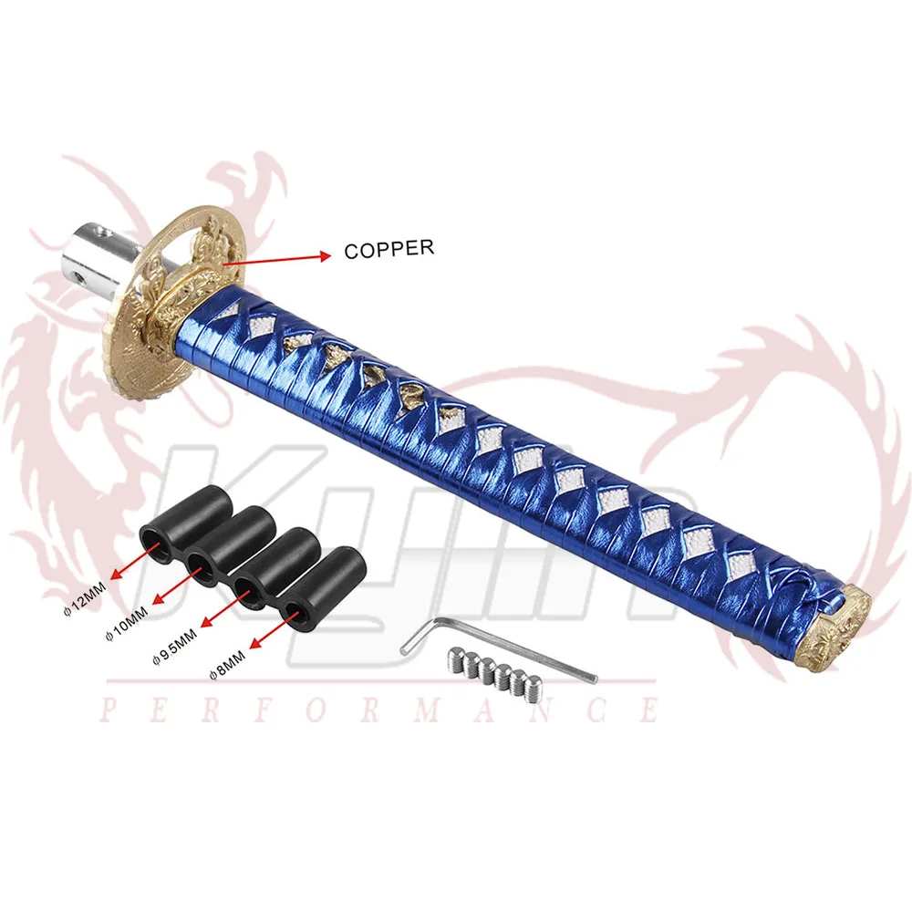 Universal Car copper Accessories Katana Sword Gear Shift Knob For