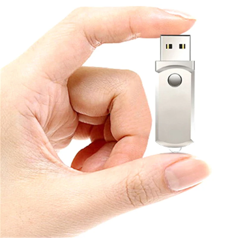 Нержавеющая сталь USB 3,0 флеш-накопитель 1 ГБ 2 ГБ Usb флешка флешки USB флеш-накопитель накопитель с брелоком Thumbdrive
