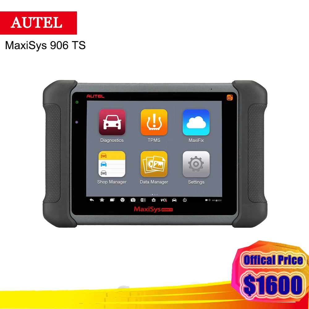 

2018 Newest Autel Maxisys 906 TS With Full System ECU Coding / TPMS Solution Auto Car Diagnostic Tools One Years free Update