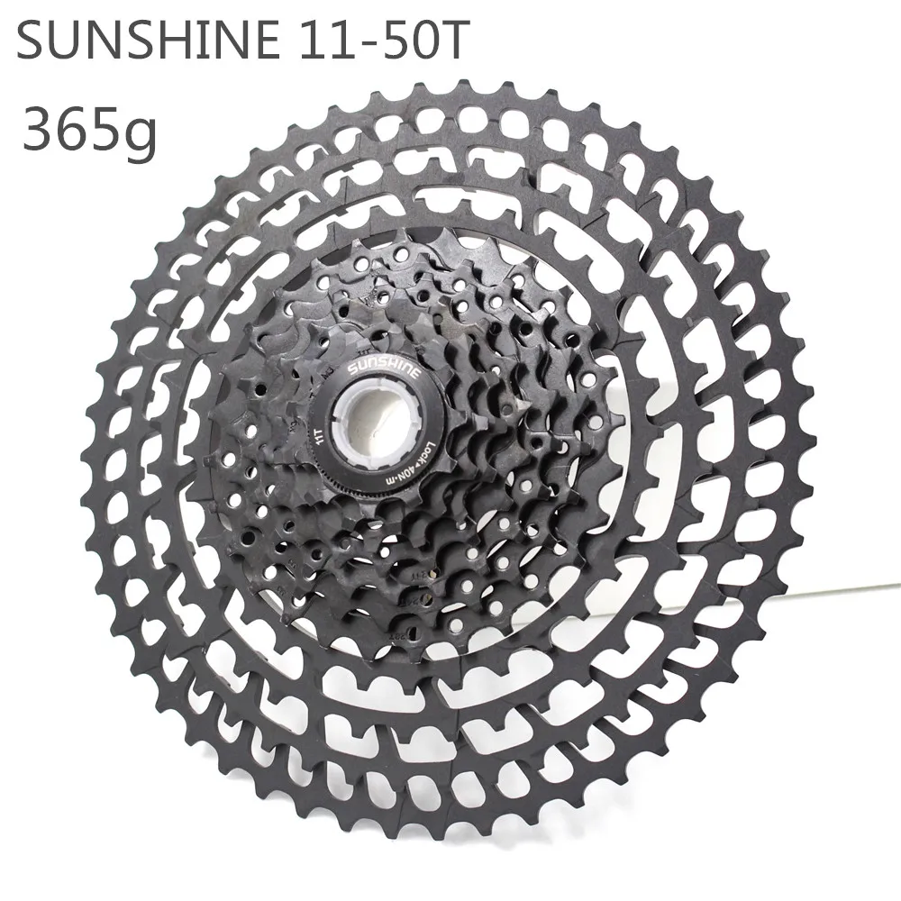 

Bicycle Freewheel 365g 11 Speed Bicycle Freewheel SUNSHINE 11-50T MTB wide than the MTB Bike different cassete SunRace 11-50
