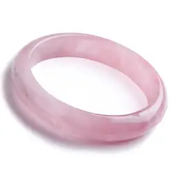Натуральная PNatural браслет с розовым кварцем розовые стразы кристалл женщина леди Натуральный камень Модный браслет внутренняя Диаметр 56 мм