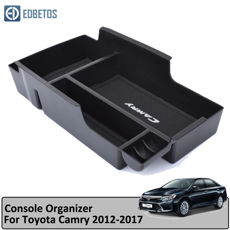 Car Glove font b Box b font Organizer Armrest Secondary Storage Center Console Tray For Toyota