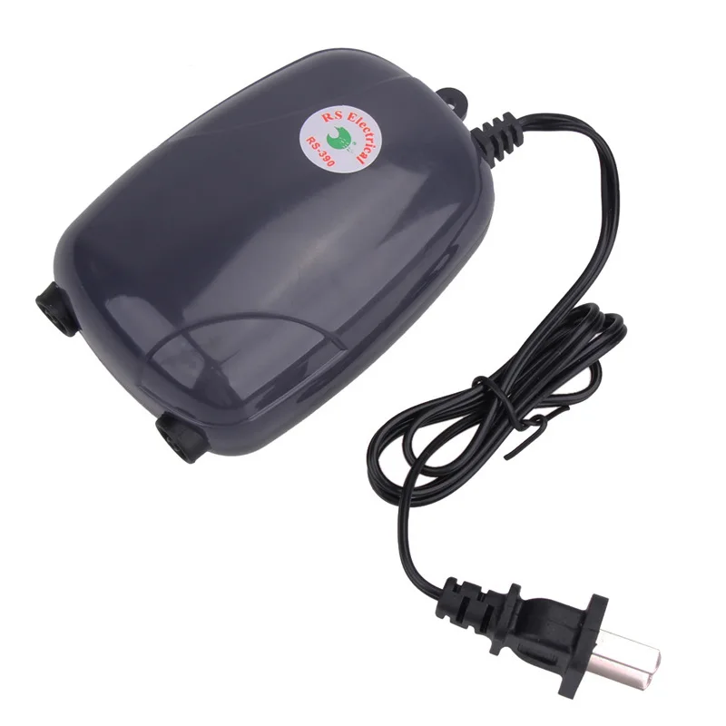 Aquarium Air Pump Fish Tank Mini Silent Compressor Single Double Outlet Oxygen Pumps Aquariums Aquatic Accessories 220V 3W 5W 2