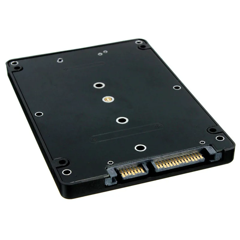 Новейший B ключ гнездо 2 M.2 NGFF(SATA) SSD до 2,5 SATA адаптер карты с чехлом высокое качество