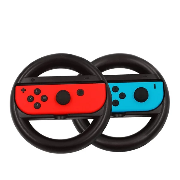 Black Wheel 9 в 1 Набор аксессуаров для переключателей с рулевым колесом nintendo Switch, ручки для ручек, силиконовый чехол для nintendo switch Joy-con - Цвет: Black Wheel
