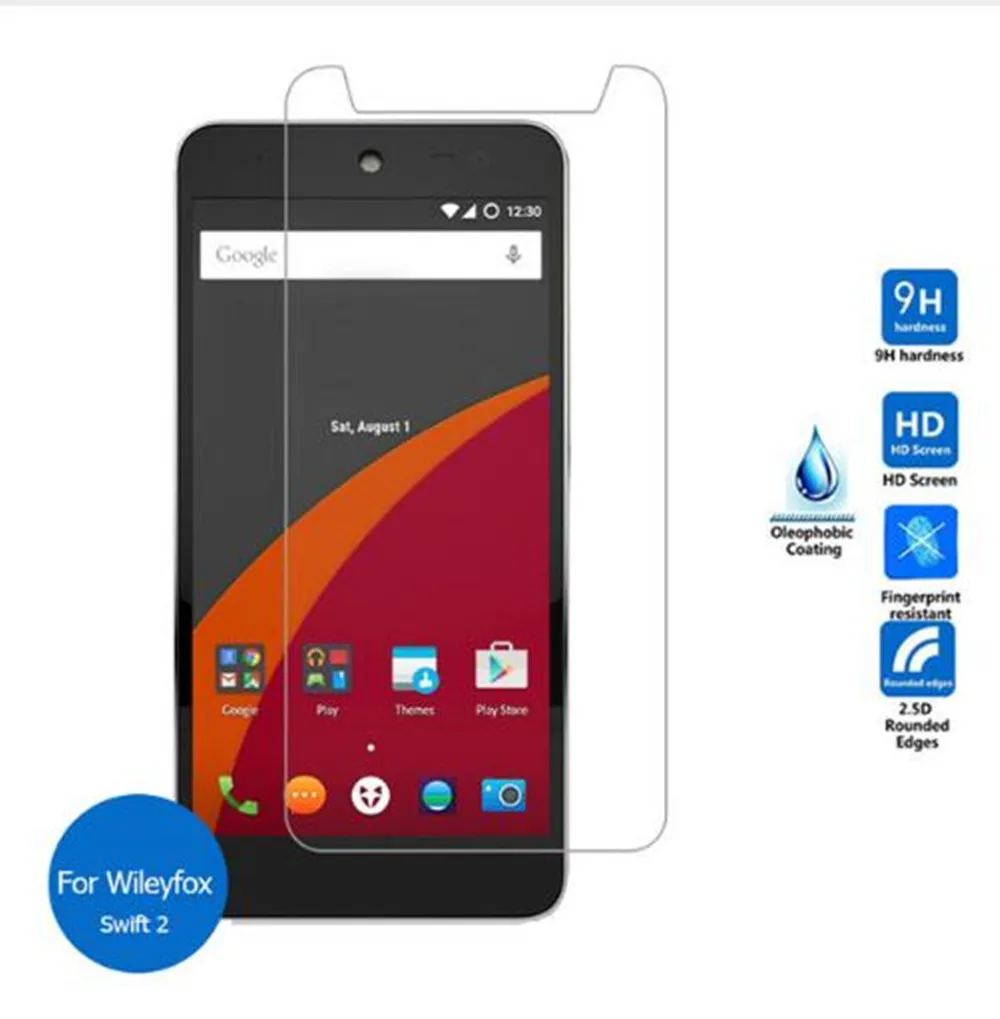 

Tempered Glass for Wileyfox Swift 2 Plus Screen Protector 9H 2.5D Phone Protective Glass for Wileyfox Swift 2 Glass