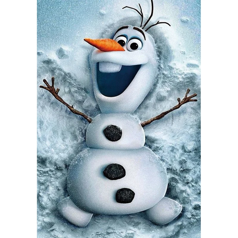 

3D Diamond Painting Cross Stitch Crystal Needlework Diamond Embroidery Snowman cartoon Full Diamond Decorative painting Y1047