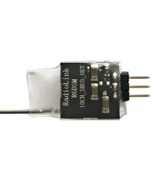 

JMT Newest Radiolink R6DSM 2.4G 10 Channel 10CH RC Receiver DSSS & FHSS RX for TX Transmitter AT9 AT9S AT10 AT10II