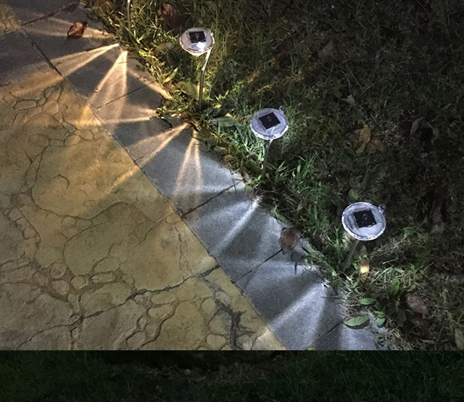 Solar do Jardim para Decorações ao ar Mudança da Cor Lâmpada para Quintal Paisagem ao ar Jogo de Diamante Levou Livre Luzes Pathway Solar Luz 5 Lâmpadas solares