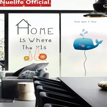 58x120 см мультфильм животный узор пленка «замороженное стекло» Детская комната гостиная спальня магазин балкон дверь оконная пленка