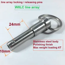 stainless speakers pin 10x24mm MT1024 line array speakers for W8LC in professional audio free shipping