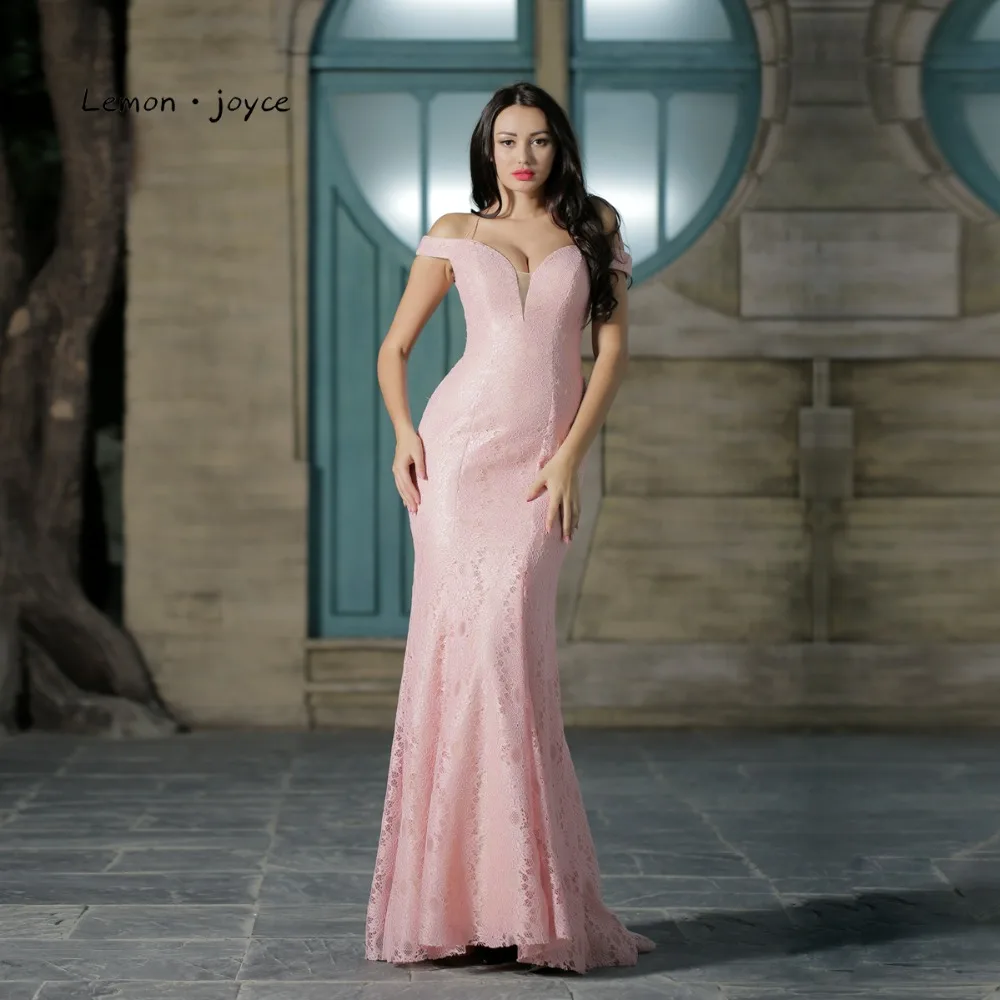 

Wedding Bridesmaid Dresses for Women Sexy V-neck Lace Mermaid Party Gowns 2019 Floor Length Formal Long Dress Plus Size