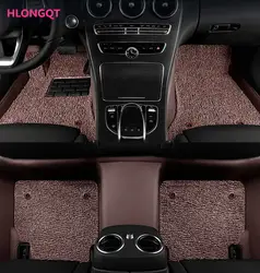 Hlongqt Авто Коврики для Nissan lannia 2016.2017.2018 стопы ковры Коврик Высокое качество доказательство воды кожа Провода катушки 2 Слои