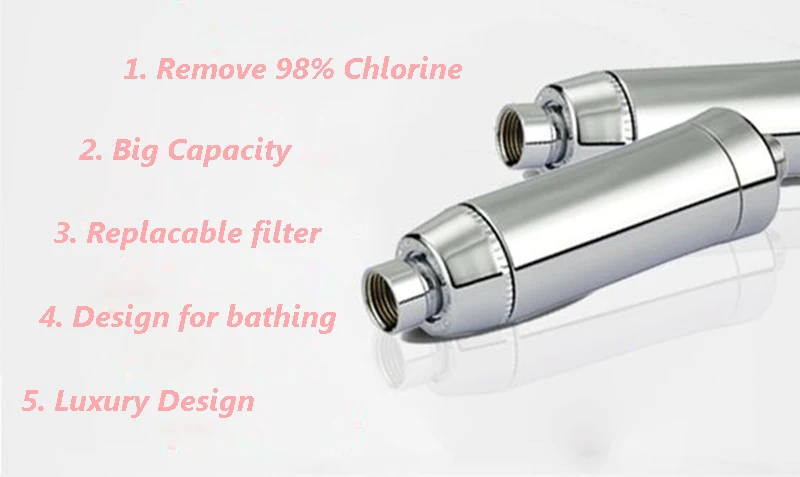 Chlorine Shower Water Filters Softener inc 4 cartridges Sprite shower filter Eliminates Hairloss hard water shower purifiers