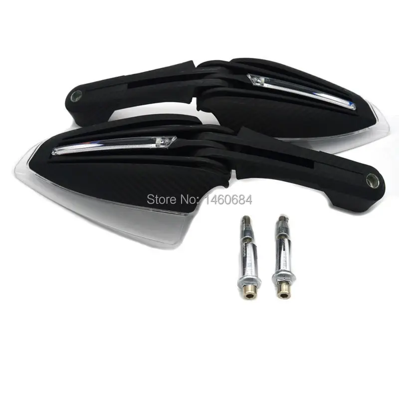 Black Handguards Motorcycle Hand Guards With Led Turn Signal Lights For