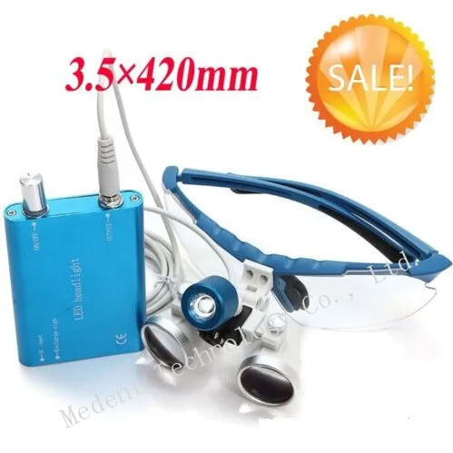 HOT SALE!!! DentaL Loupe LED headlight lamp and Dentist Dental Loupes binocular 3.5x420mm CE/FDA Approved HOT SALE!!! DentaL Loupe LED headlight lamp and Dentist Dental Loupes binocular 3.5x420mm CE/FDA Approved