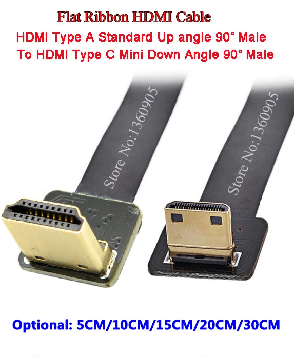 5/10/15/20/30 см ультра Тип Мини мужчина до угловая мужчинами Тип c подпушка углом 90 градусов мягкие FPV-системы HDMI кабель для 5D3 GH3 5N 5 т 5R 7n