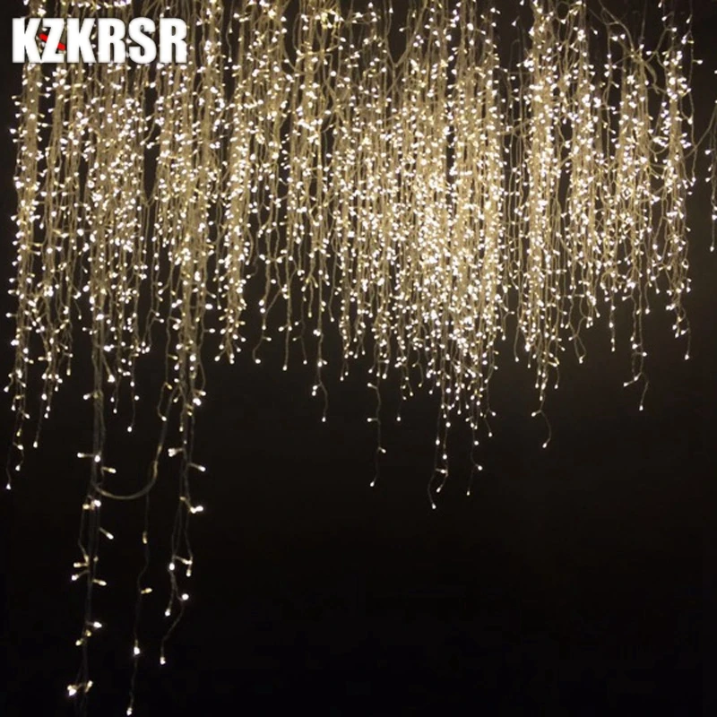 Beste 3.5 m 96LED droop 0.3 m 0.5 m 0.6 m LED String Lampen Gordijn Ijspegel Verlichting voor Kerst Festival Vakantie met 110 v 220 v EU US Plug