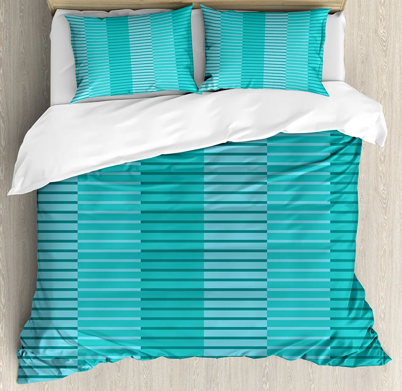 Abstract Duvet Cover Set Abstract Stripes Pattern Digital Image in Different Style Print