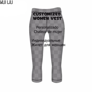 

Customized Image LOGO Print Pants Women's Tights Athletic Trousers Female Mid Waist Stretched Running Fitness Workout Pants