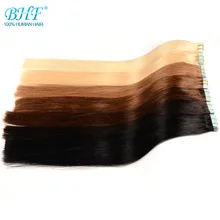 Bhf лента для наращивания человеческих волос с двойной нарисованной лентой для наращивания человеческих волос 20 шт Remy прямые волосы европейского типа все цвета