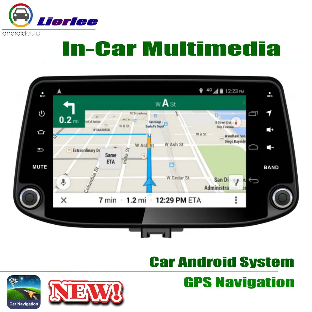 Top 9" HD 1080P IPS LCD Screen Android 8 Core For Hyundai i30 (PD) 2017~2019 Car Radio BT 3G/4G WIFI AUX USB GPS Navi Multimedia 4