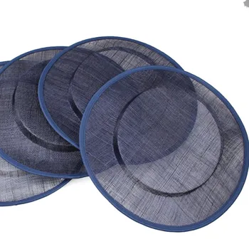 

31CM navy sinamay fascinator base big size hats DIY fascinator hair accessories cocktail hats Free shipping 6pieces/lot MYQH26N