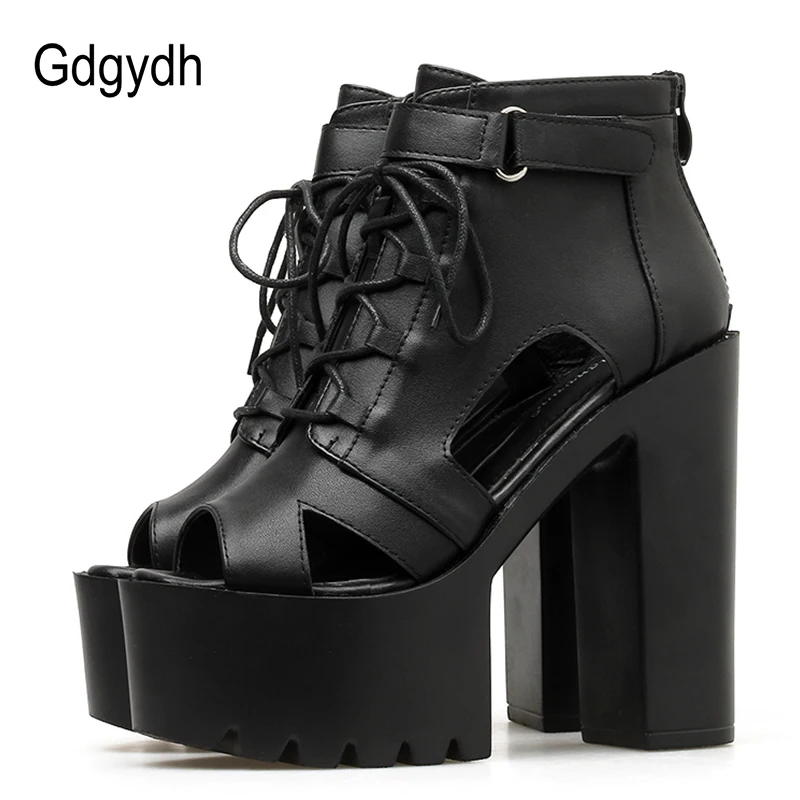 gothique ouvert boucle été femmes bottes sangle Gdgydh bout MpUzVS