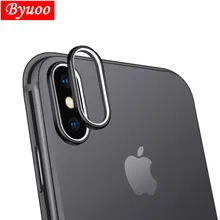 Для Apple IPhone X защиты объектива кольцо аксессуары роскошные сзади Камера гвардии Круг Металл объектив протектор чехол кольцо бампер