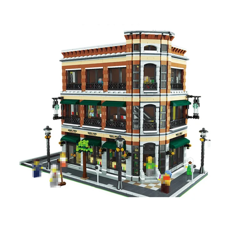

Lepin 15017 4616Pcs City Villa Bookstore Cafe House Building Model Building Blocks Kids Toys Christmas Gift