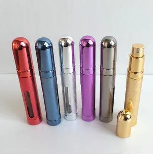 6pcs Mini Portable Travel Refillable Perfume Atomizer Bottle For Spray Scent Pump Case 10ML Fashion Empty Mini Atomiser Spray