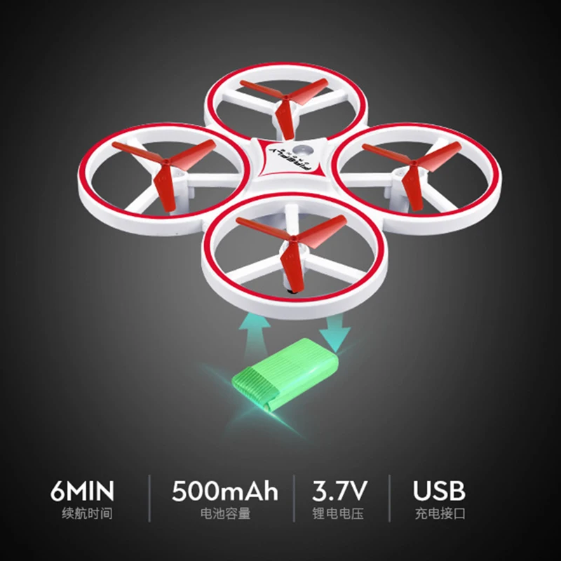 Billig ZF04 RC Mini Quadcopter Induktion Drone Smart Uhr Remote Sensing Geste Aircraft UFO Hand Steuer Drohne Höhe Halten Kinder