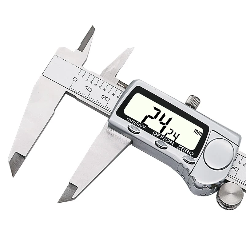 

200mm Electronic Digital Caliper Inch Metric Fractions Conversion 0-8 Inch Stainless Steel Body Extra Large LCD Screen