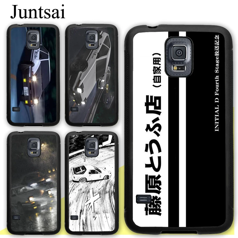 

Juntsai Comic Initial D Drift Racing Case For Samsung Galaxy S5 S6 S7 edge S8 S9 S10 Plus Lite Note 8 5 9 TPU Plastic Back Cover