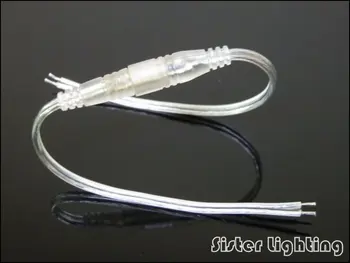 

IP68 2Pin 4pin DC3.5 DC5.5 Waterproof DC connector for waterproof LED strip -5 pair/lot